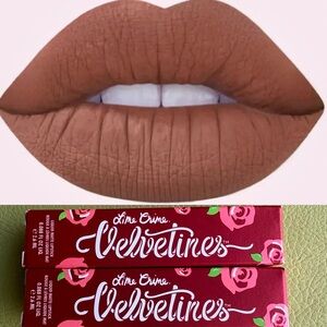 Lime Crime Velvetines Cindy Liquid Matte Lipstick Set of Two NEW